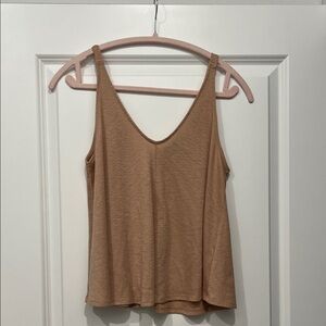 Women's Tan Sleeveless Top